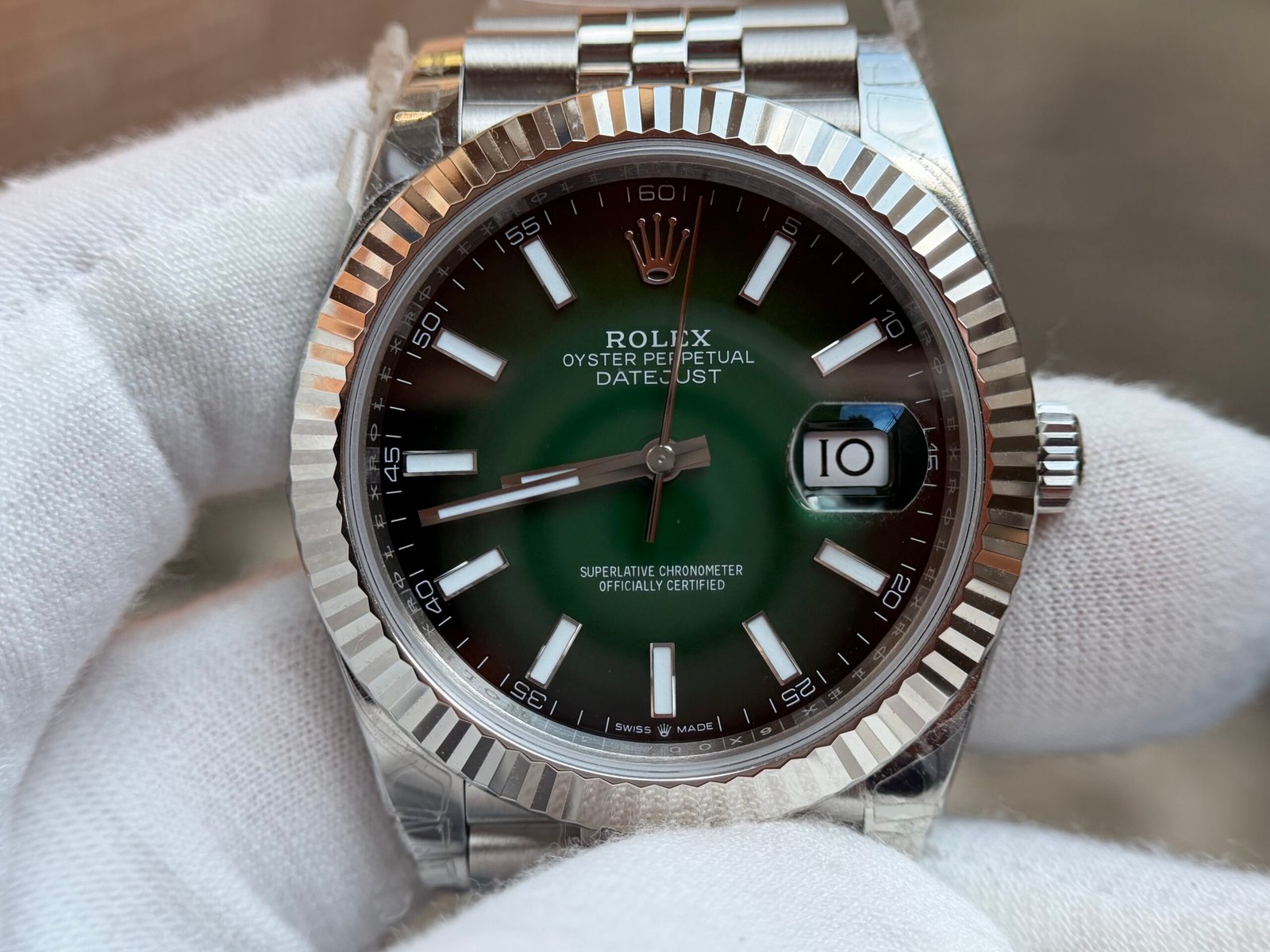 Datejust 126334 41mm 2026 Jub Ombre Green VSF V2 DD3235 - Image 2