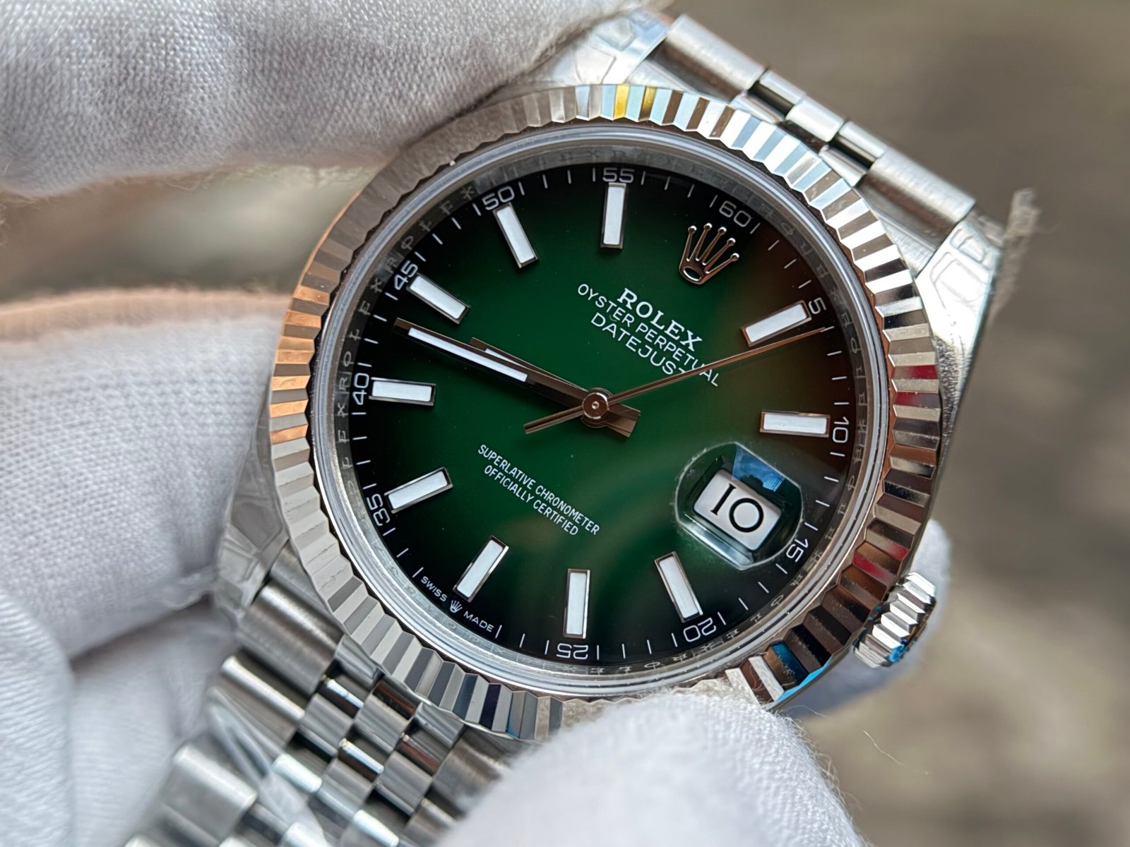Datejust 126334 41mm 2026 Jub Ombre Green VSF V2 DD3235