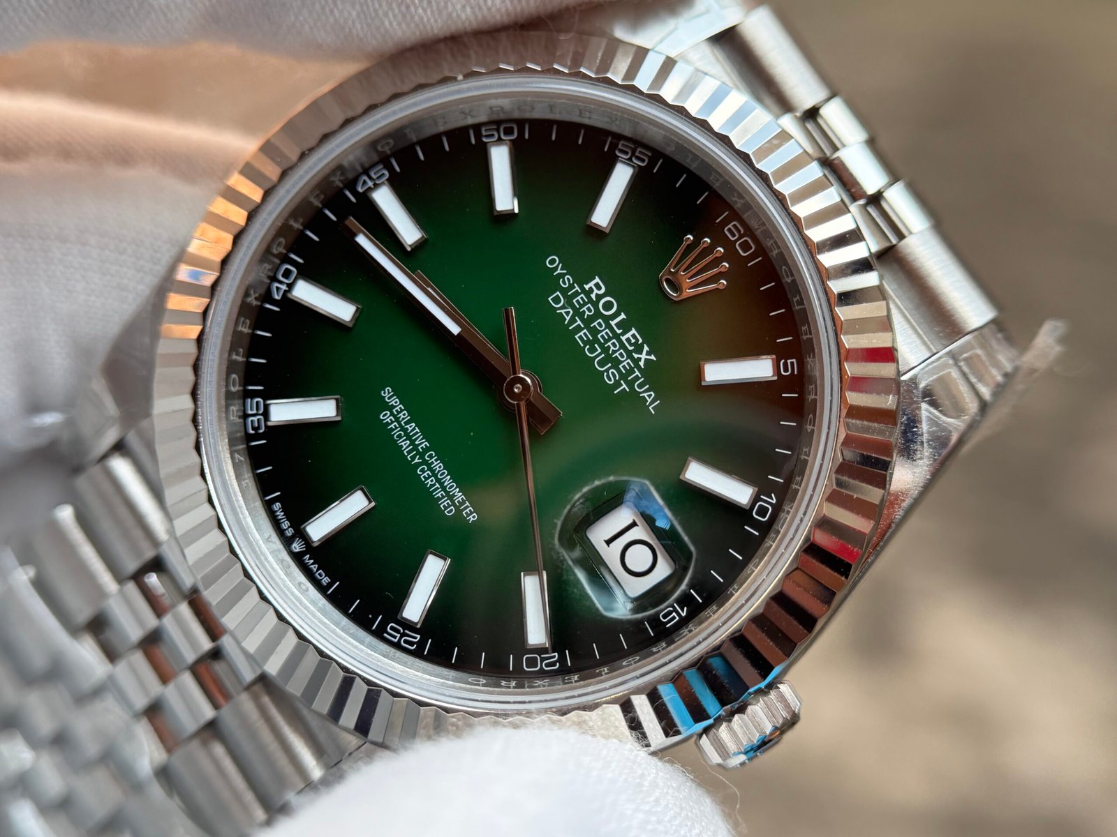 Datejust 126334 41mm 2026 Jub Ombre Green VSF V2 DD3235 - Image 6