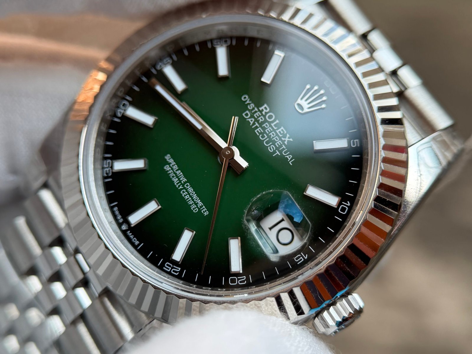 Datejust 126334 41mm 2026 Jub Ombre Green VSF V2 DD3235 - Image 7